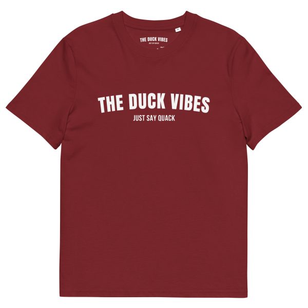 Camiseta Básica "The Duck Vibes" Granate