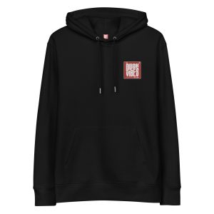 Sudadera "The Duck Vibes" Logo Oficial Bordado - Color Negro con Capucha