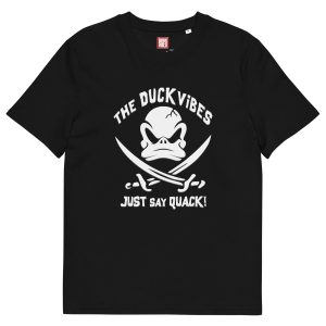 Camiseta "The Duck Vibes" Estilo Goonie - Negra